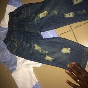 Boys 2 PC Button Down Casual Set